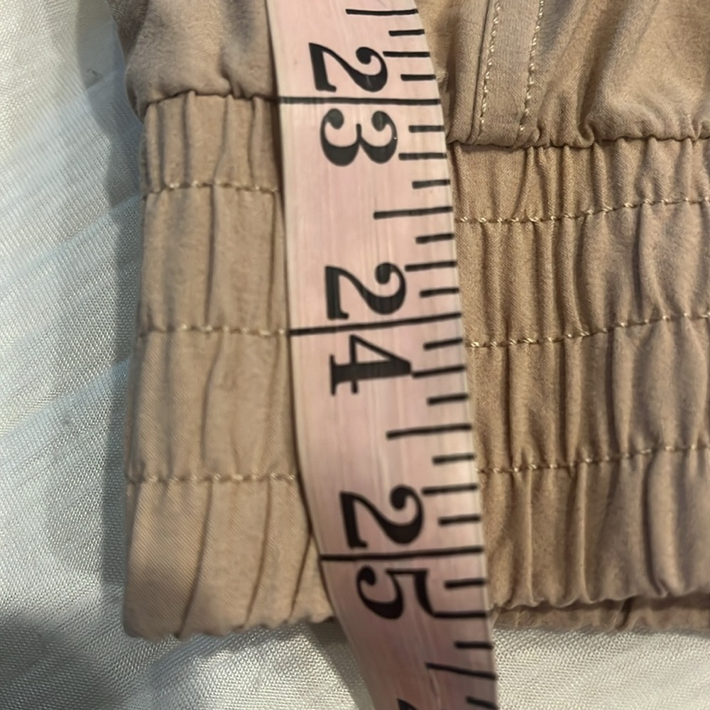 Calia by Carrie Underwood Nyluxe Joggers Pale Pink Size Small Zip Ankle - Picture 15 of 15